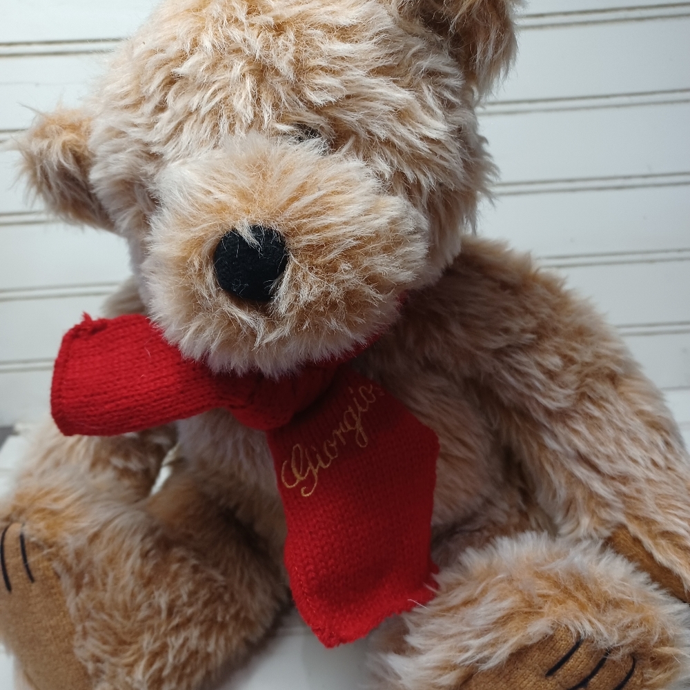 Vintage 14"  Graystone GIORGIO BEVERLY HILLS COLLECTIBLE BEAR TOY ANIMAL PLUSH.